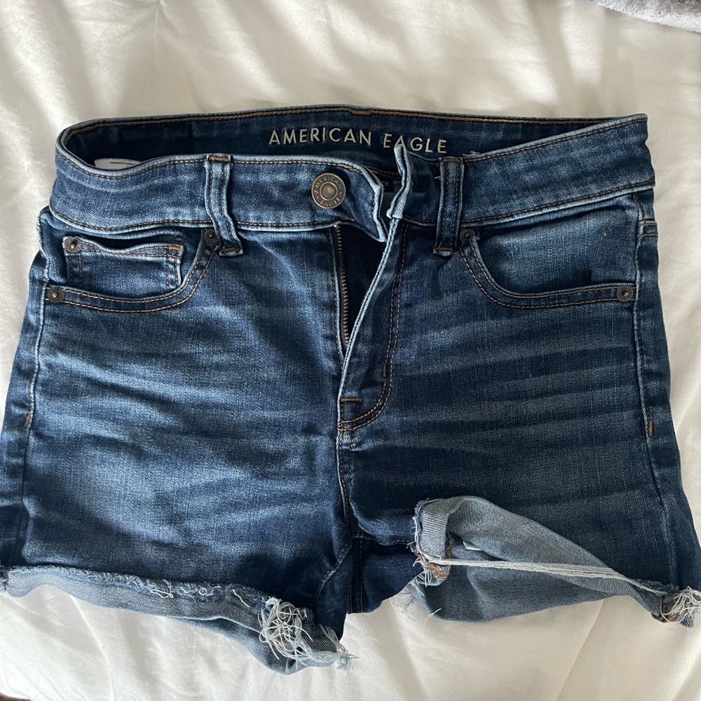 American Eagle Outfitters Dark Blue Jean Shorts